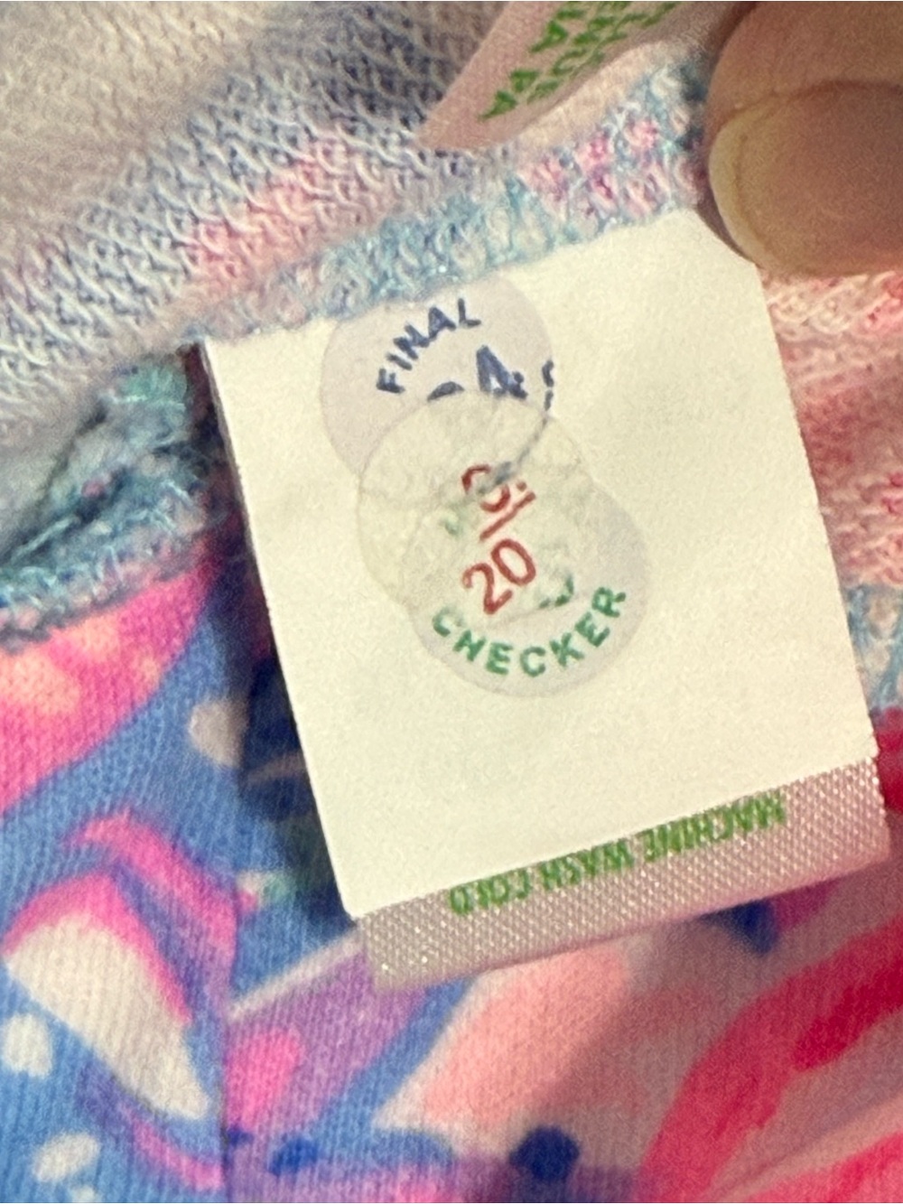 Lilly Pulitzer NWOT Pink & Blue Floral Long Sleeve Sweatshirt - Picture 7 of 9